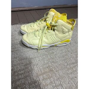 Air Jordan 6 Retro Vivid Sulfur Youth Kids Sneakers Shoes Size 6Y
